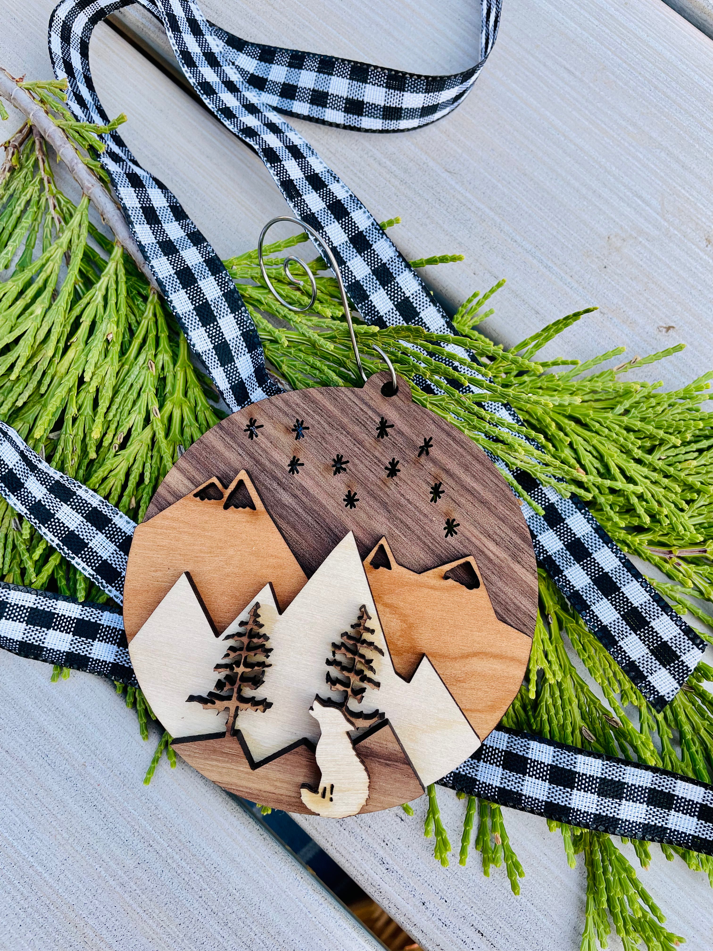 Mountain Scene 3D Ornament