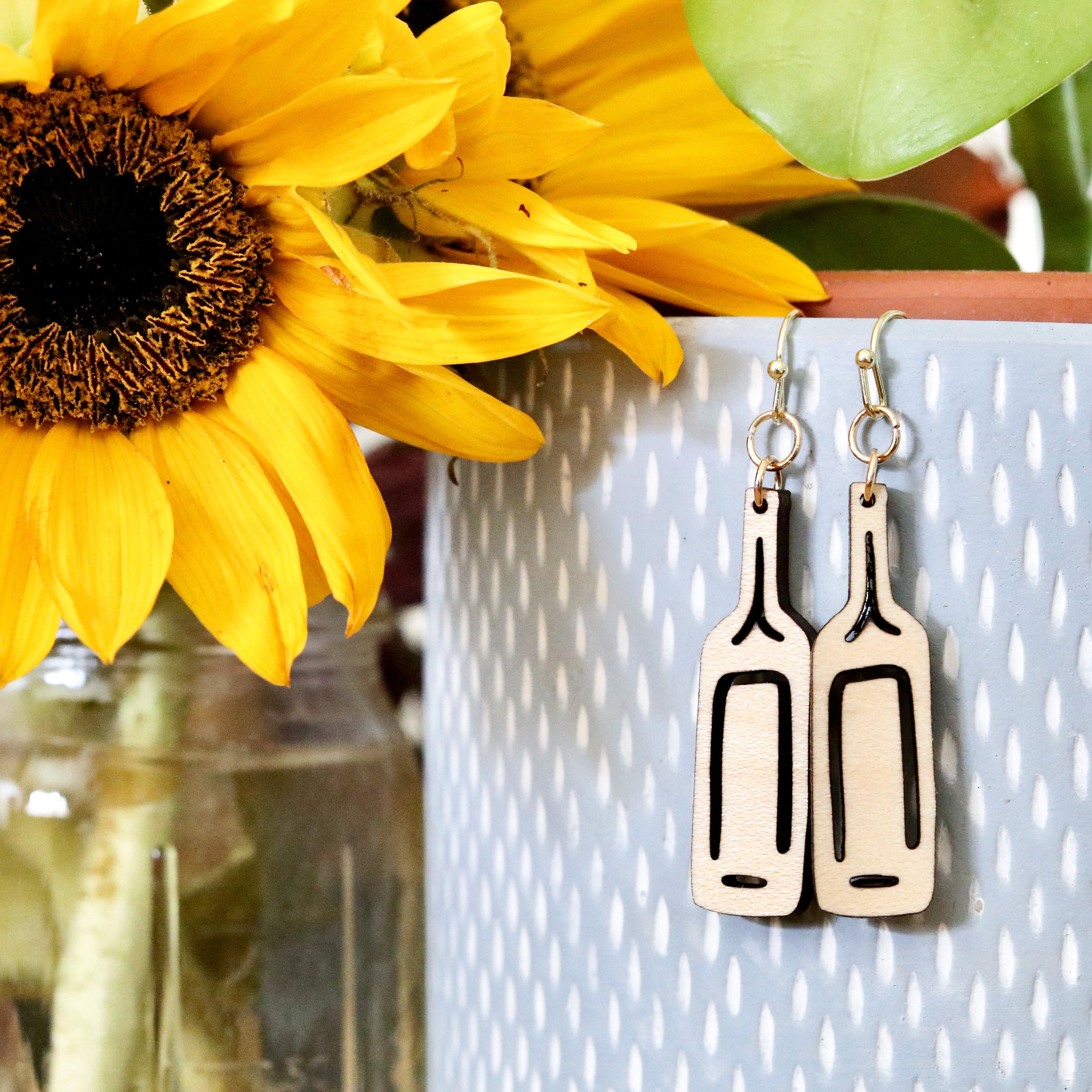 Wine Bottle Earrings