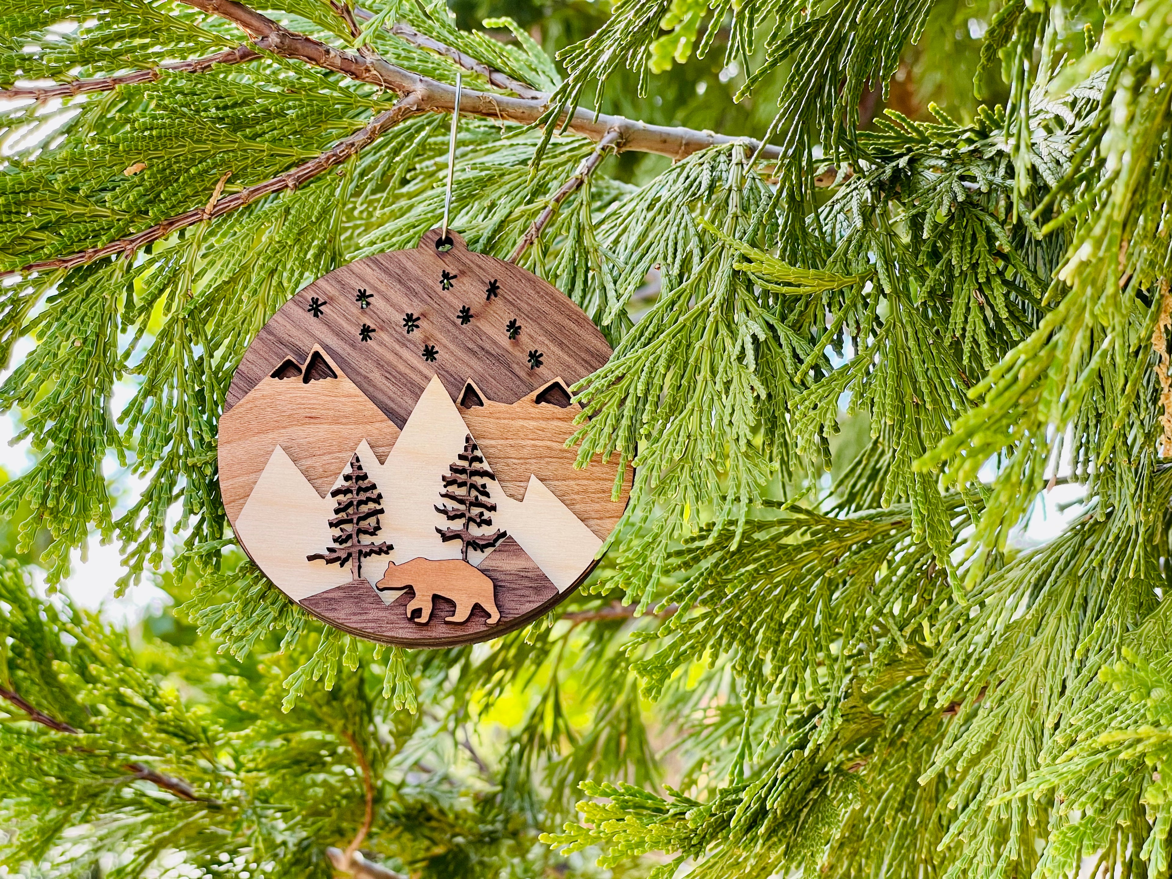 Mountain Scene 3D Ornament