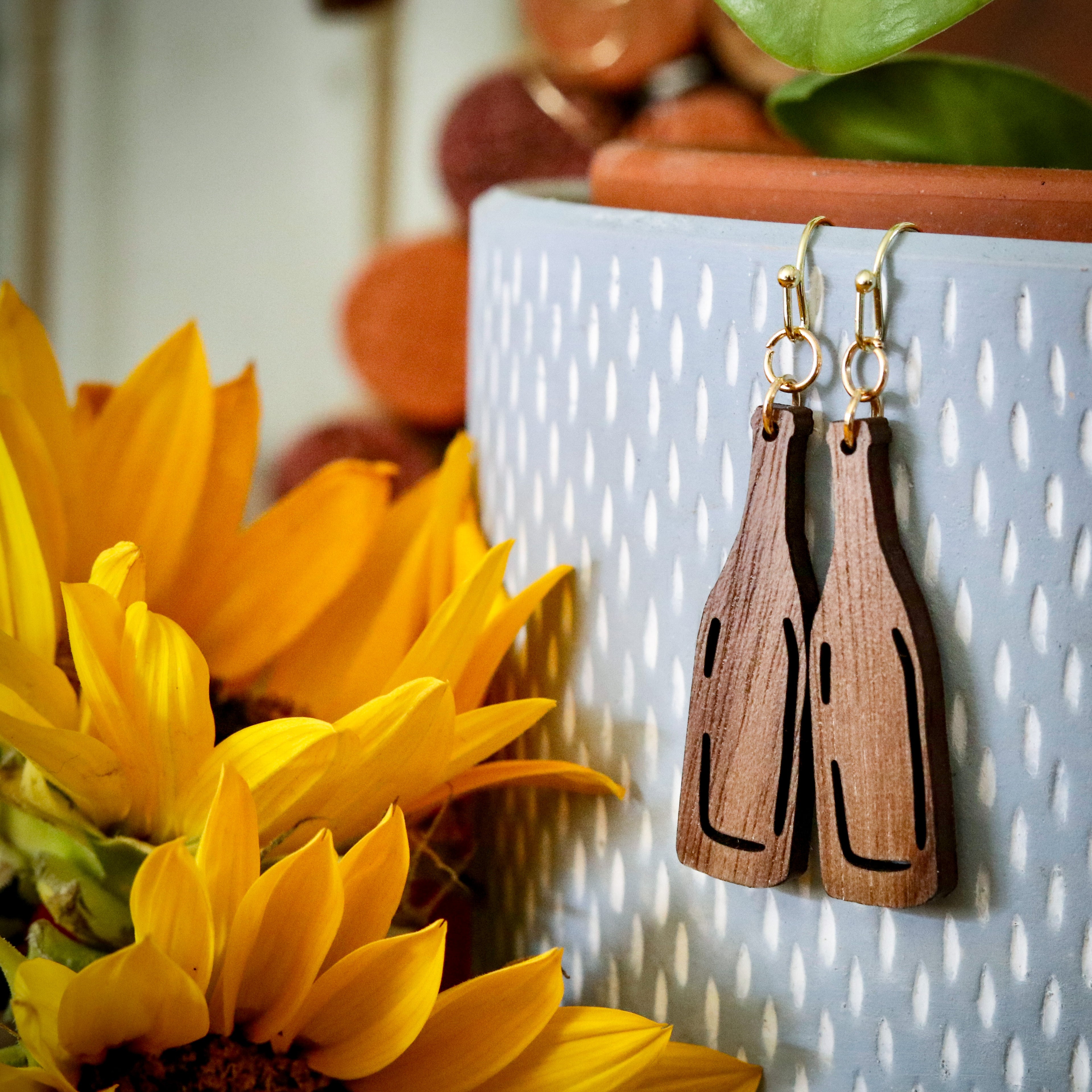 Wine Bottle Earrings