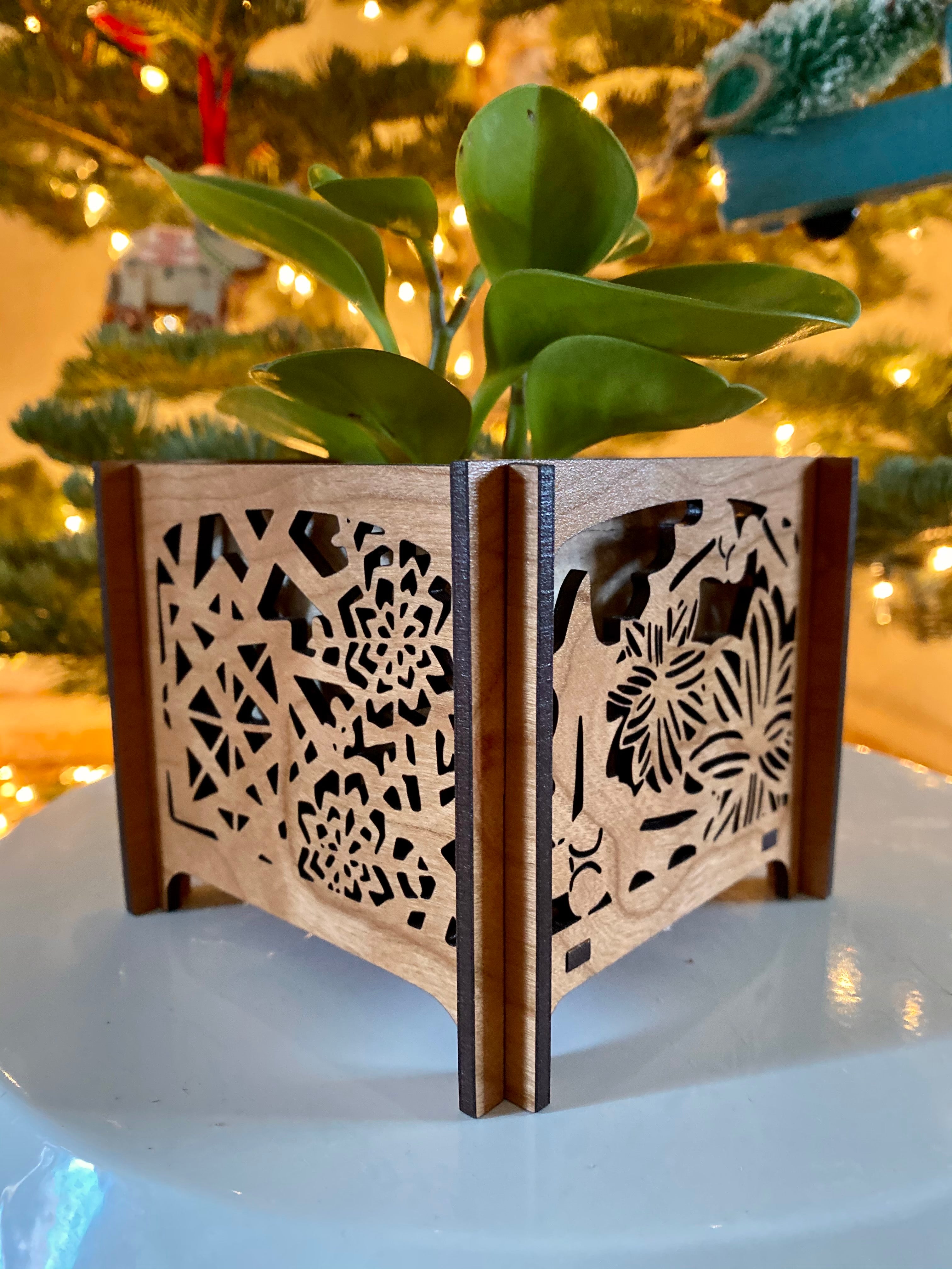 Winter Scene Votive/Plant Holder
