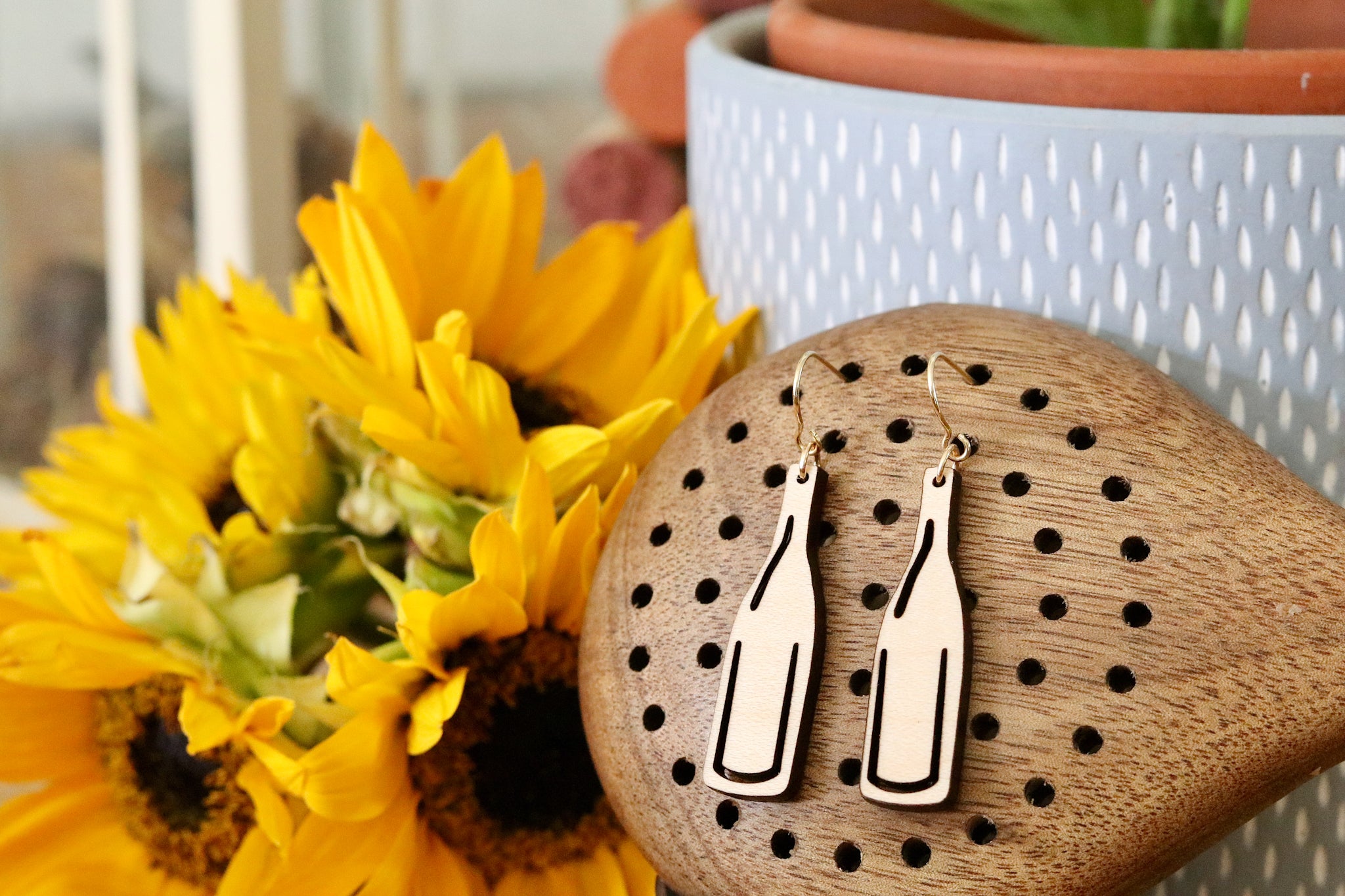 Wine Bottle Earrings