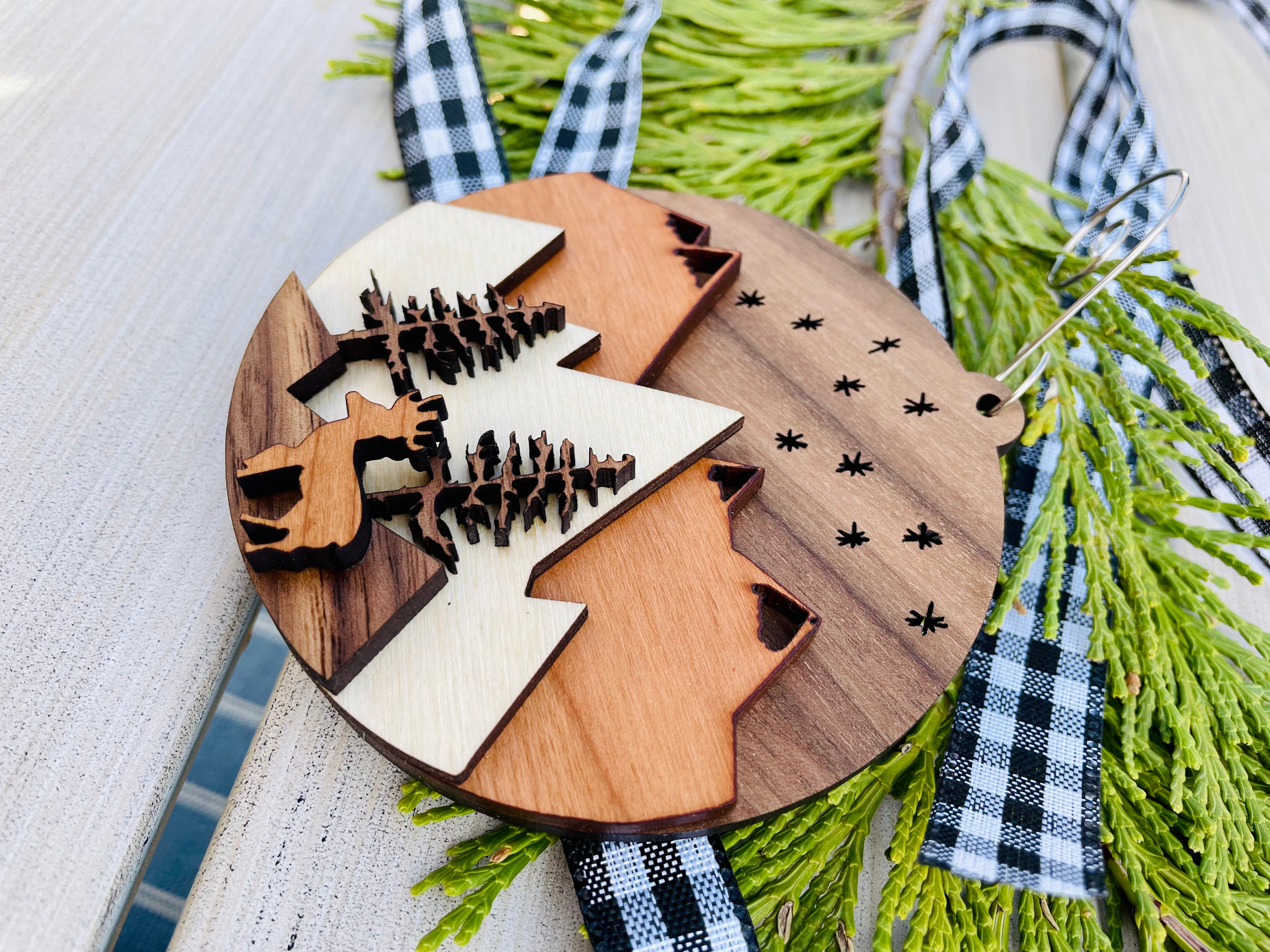 Mountain Scene 3D Ornament