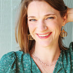 Wood Pumpkin Fall Earrings