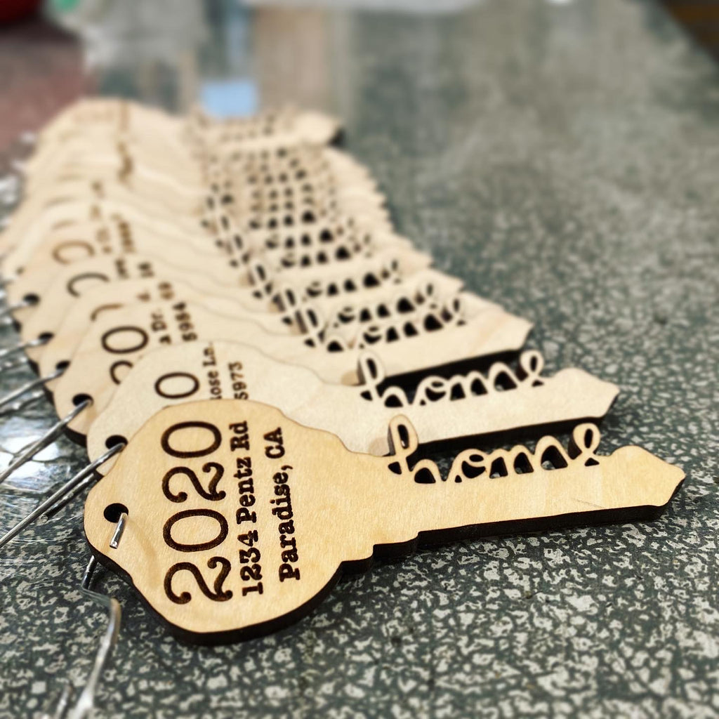 Custom Wood Key Ornament