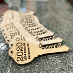 Custom Wood Key Ornament