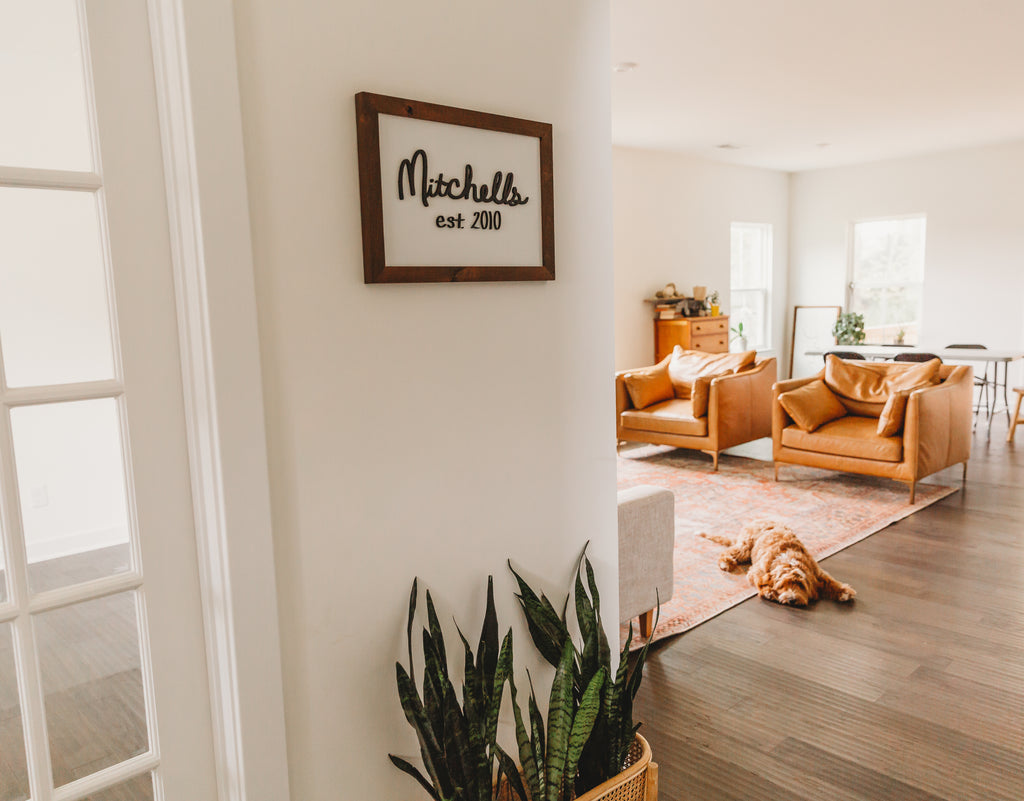 Custom Last Name Sign