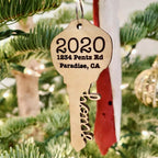 Custom Wood Key Ornament