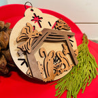 Nativity Scene 3D Ornament