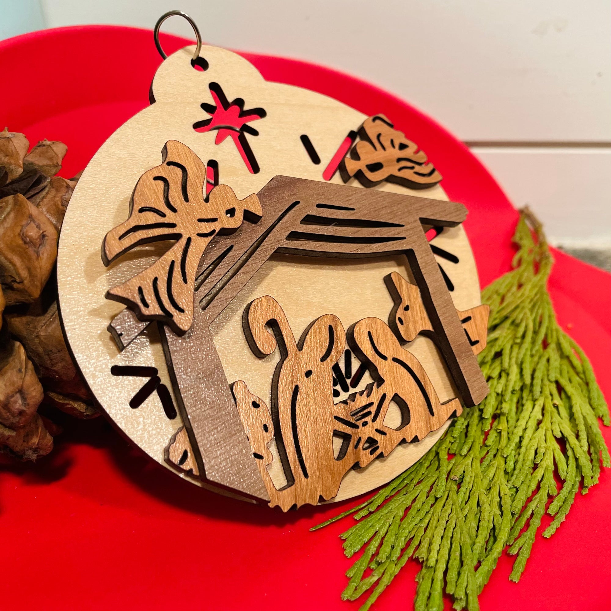 Nativity Scene 3D Ornament