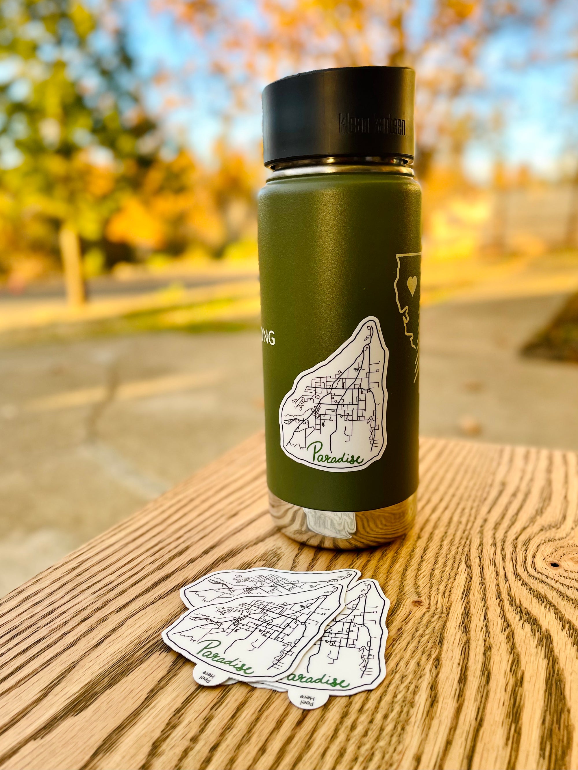 Paradise Map Sticker