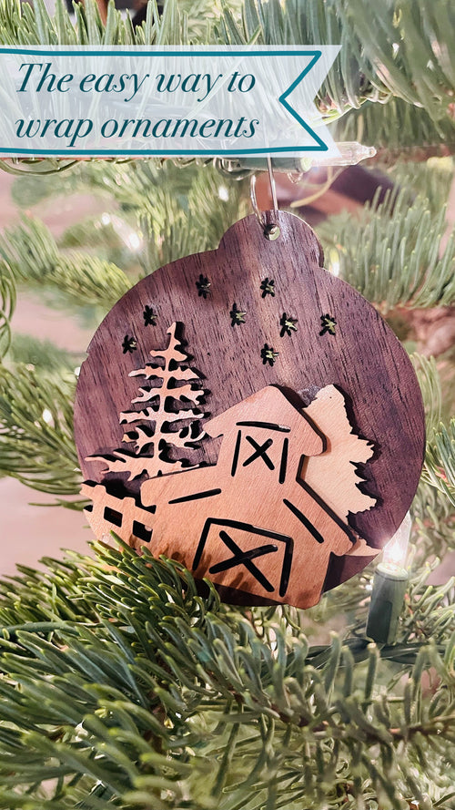 Barn Scene 3D Ornament