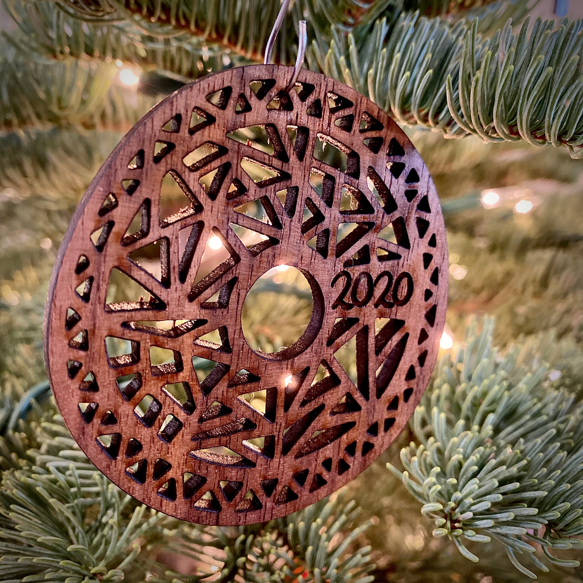 Wood Kaleidoscope Ornament