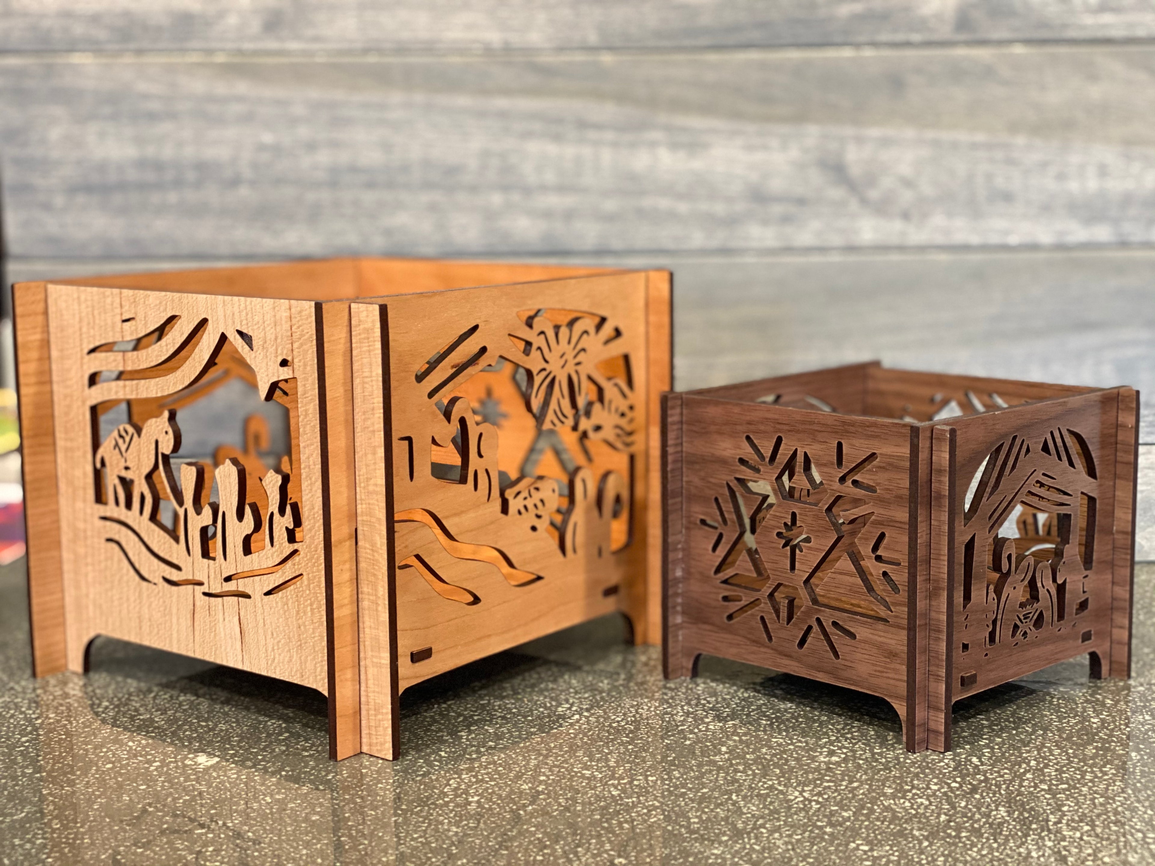 Nativity Scene Candle Holder